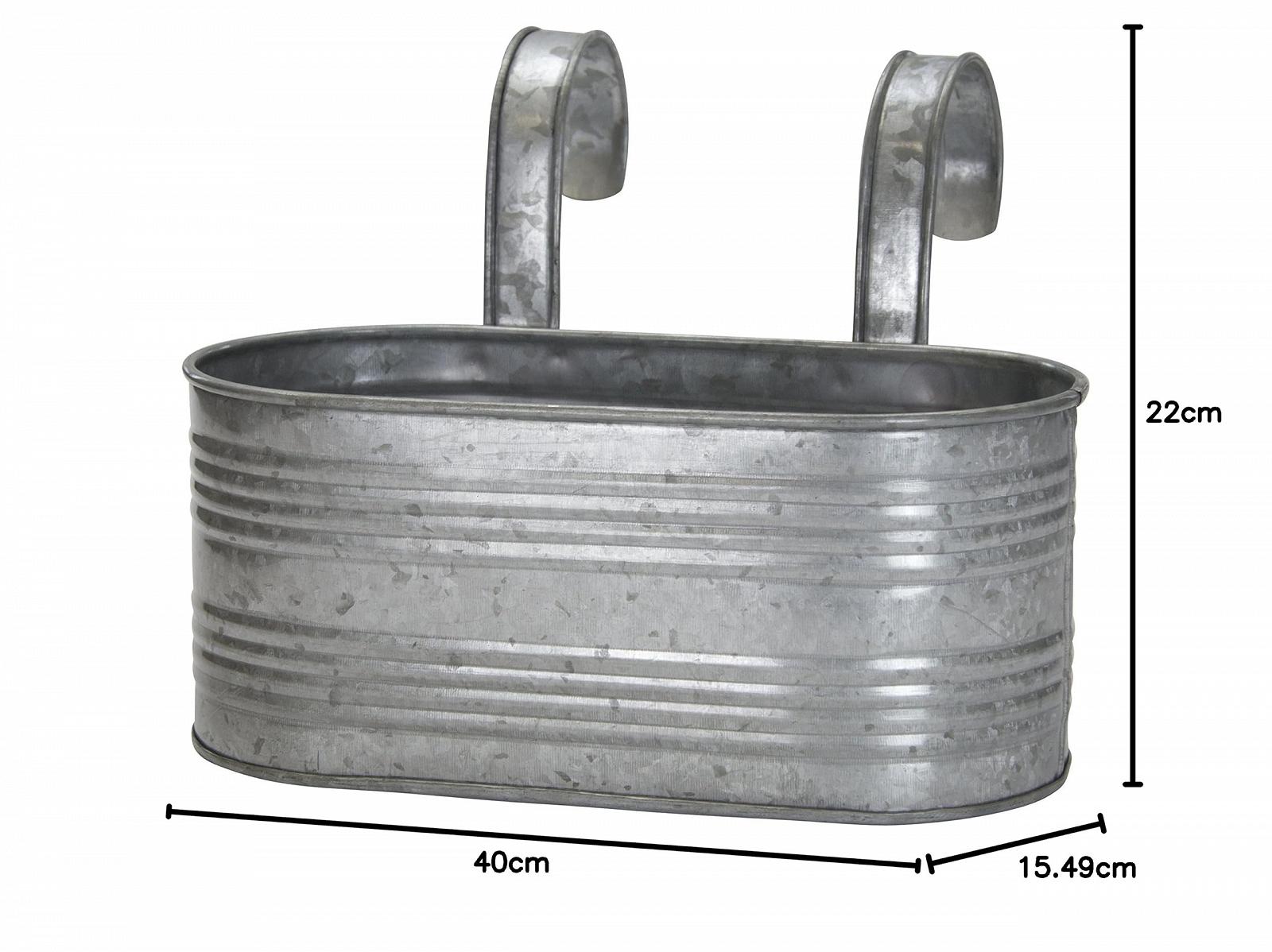 Підвісний тримач для квіткового горщика 40 см метал з двома ручками Метал, фото №7