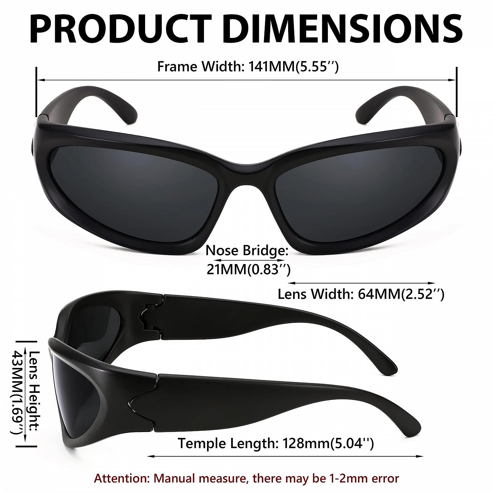 Сонцезахисні окуляри FEISEDY Wraparound Futuristic B2951, фото №6