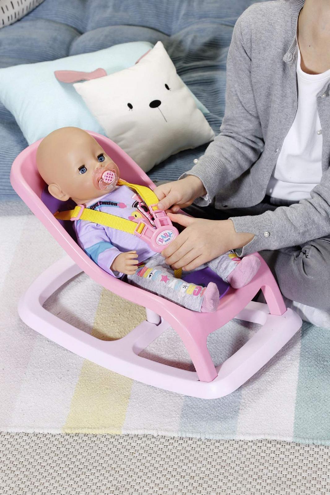 Кресло-качалка BABY Born 43 см - С ремнем безопасности - Легкое для маленьких ручек, фото №6