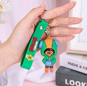 Брелок Brawl Stars Leon для ключей, рюкзака, сумки, 7 см synthetic.ua - Фото 1