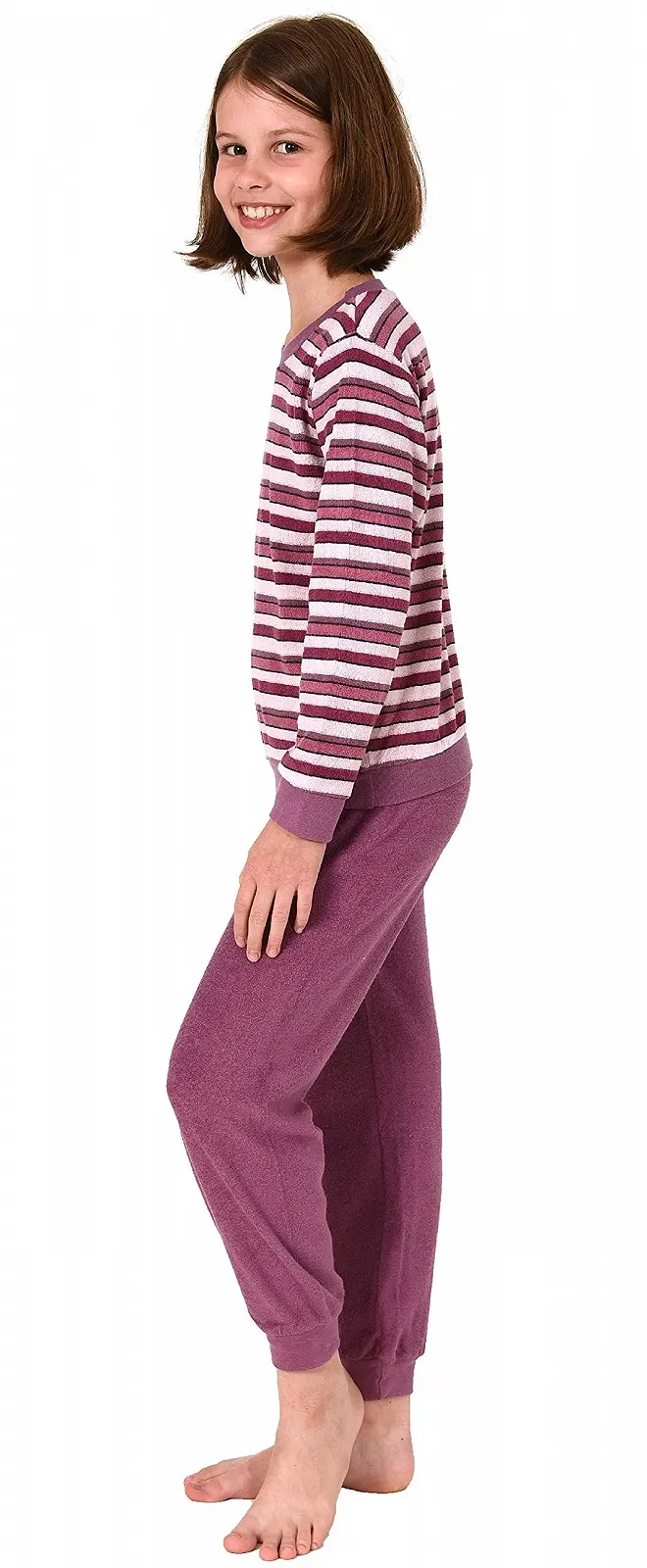 Пижама махровая для девочек с длинными рукавами на манжетах 291 401 13 572, фото №3 Пижама махровая для девочек с длинными рукавами на манжетах 291 401 13 572, фото №3