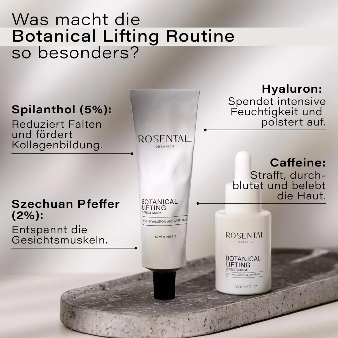 Набір ROSENTAL Organics Botanical Lifting Effect Duo - Антивікова сироватка та маска для розгладження зморшок, фото №2