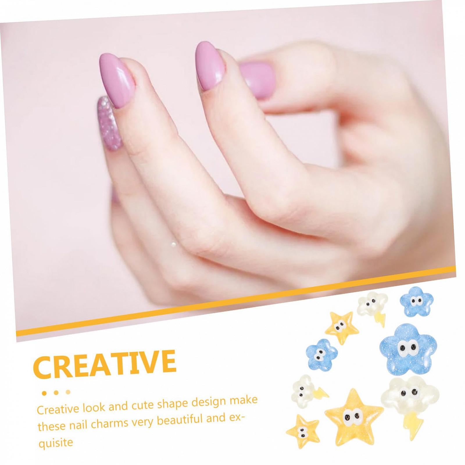 Підвіска для нігтів FRCOLOR Хмара, Зірка, Квітка 3D, фото №7