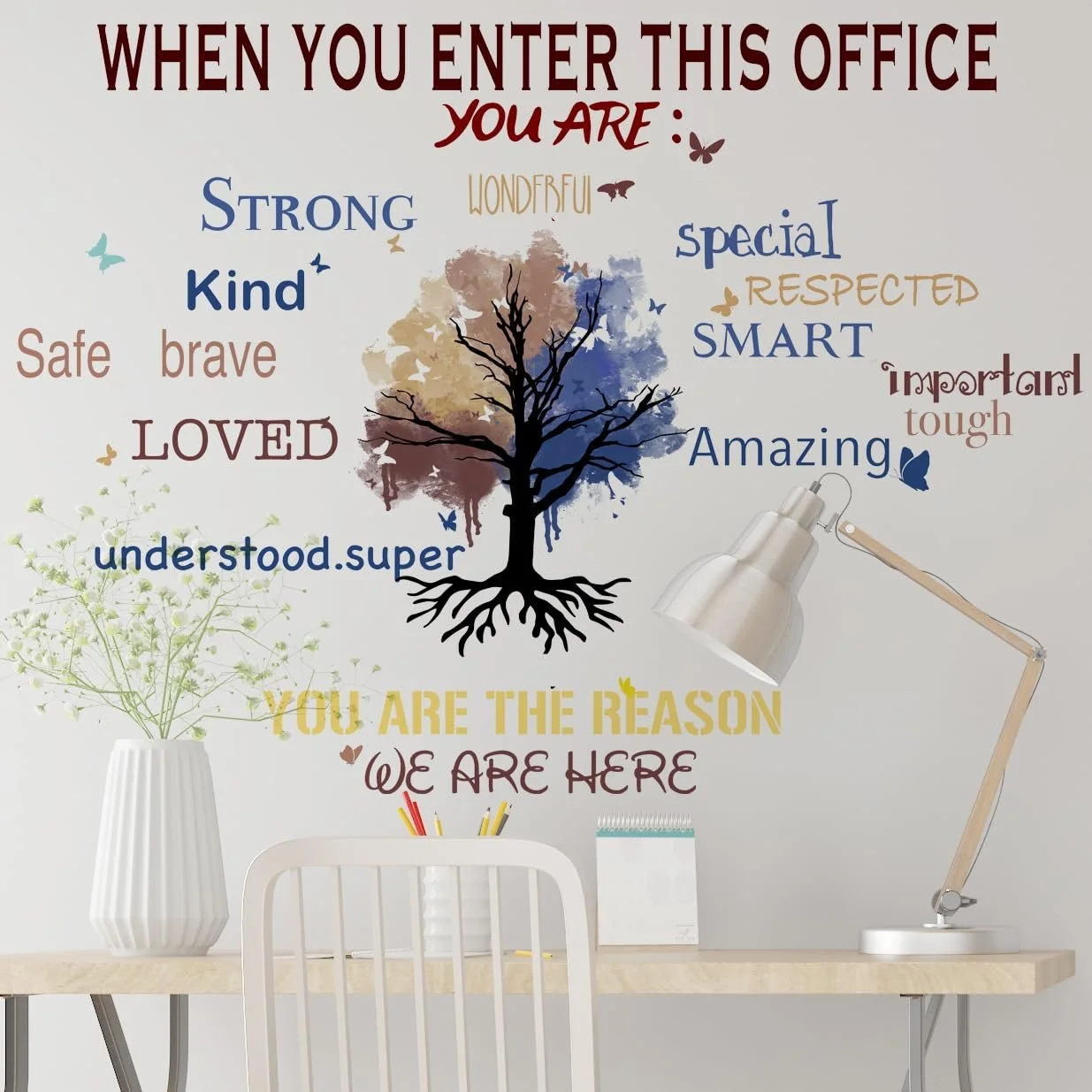Наклейка на стіну Runtoo Office Motivation Tree, фото №3