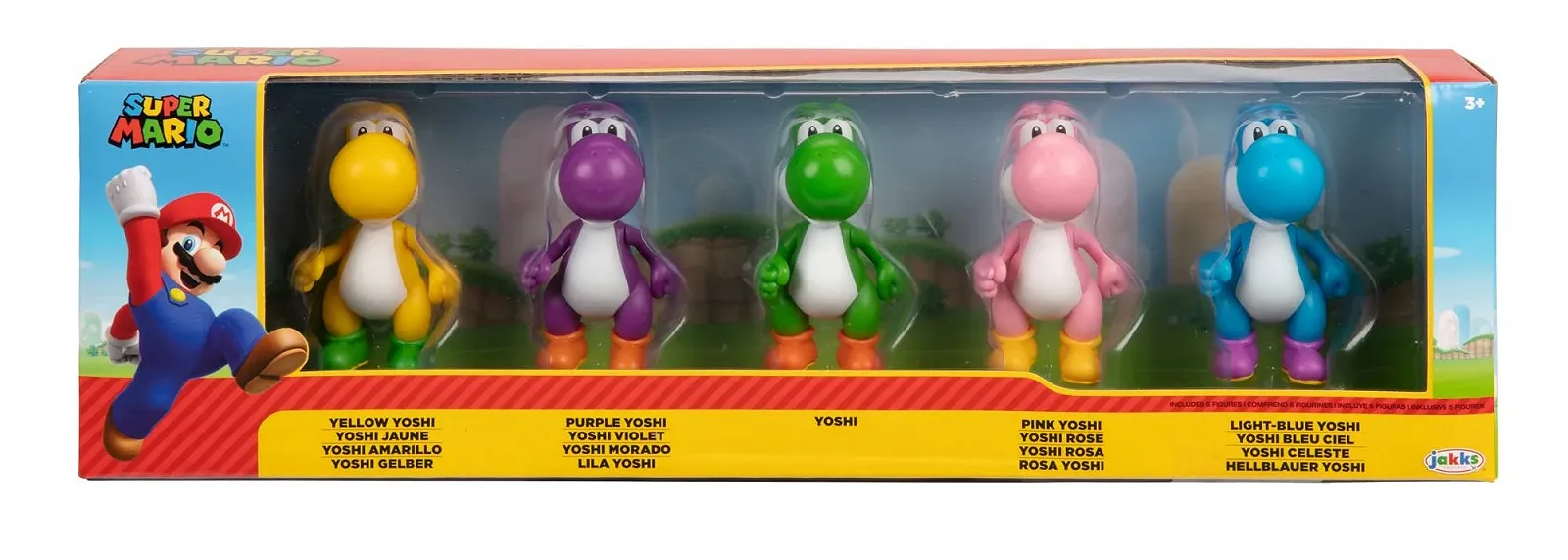 Набір фігурок Nintendo Yoshi / 5 штук / 6,5 см, фото №1 Набір фігурок Nintendo Yoshi / 5 штук / 6,5 см, фото №1
