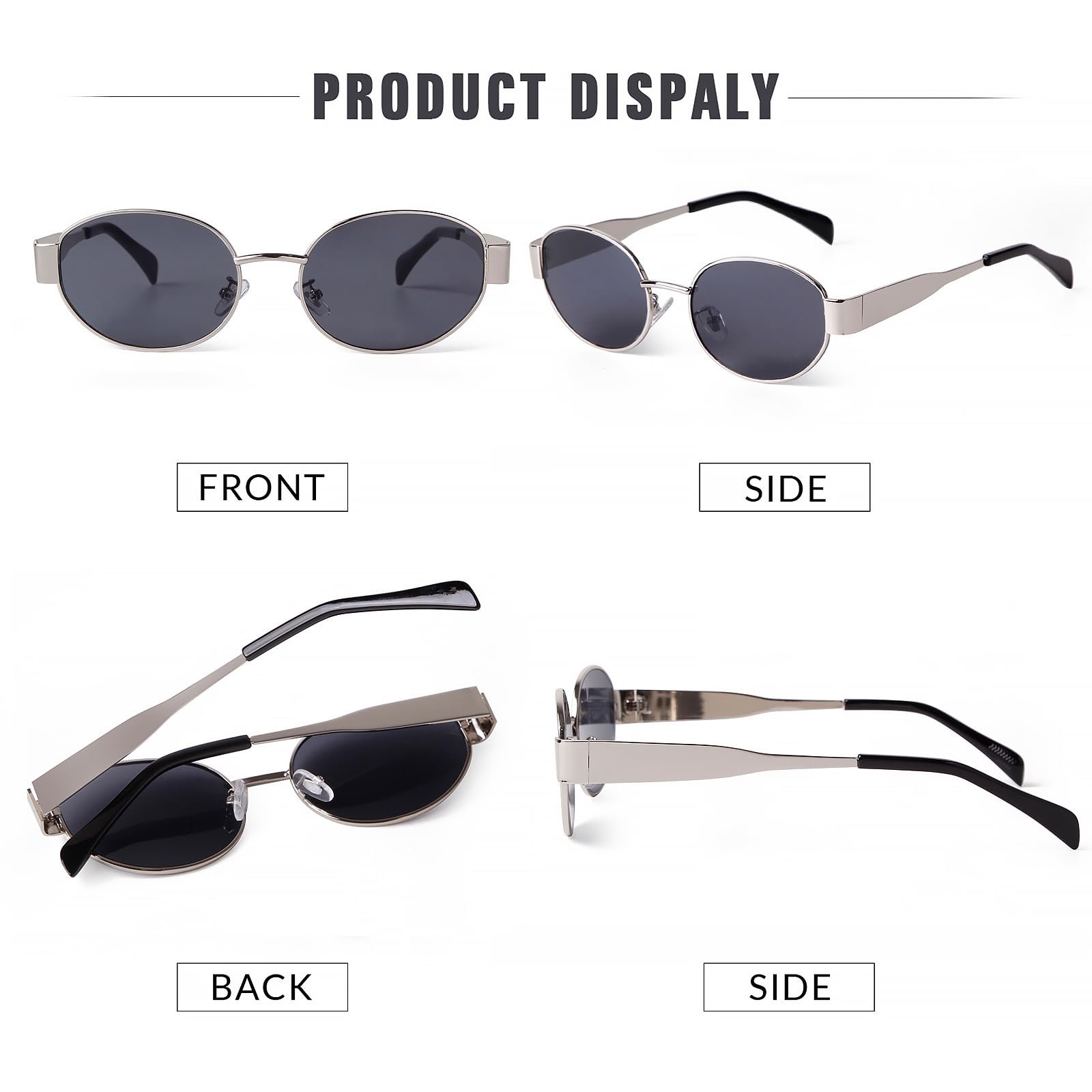 Модні овальні сонцезахисні окуляри Laurinny в стилі ретро для жінок, фото №7