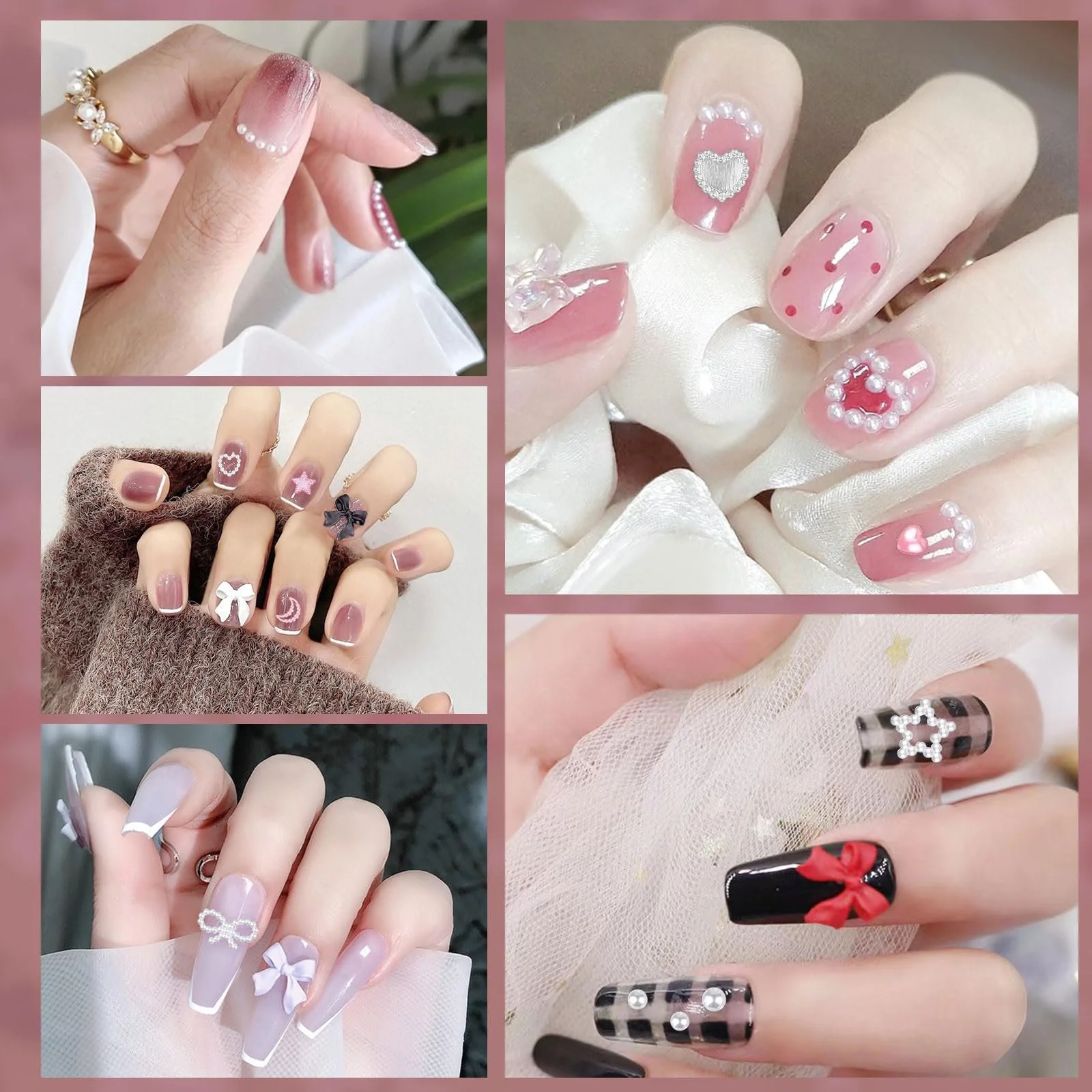 Набір для 3D прикрас нігтів 500 штук, фото №4