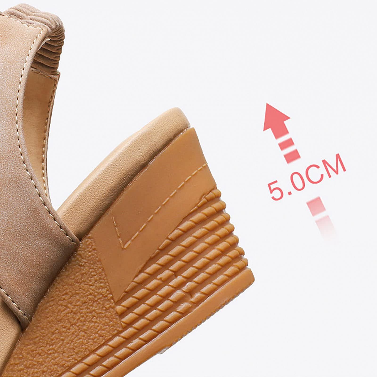 Босоножки PU Кожа Лето Винтаж Дышащие Нескользящие Платформа Ремешок на лодыжке, фото №3