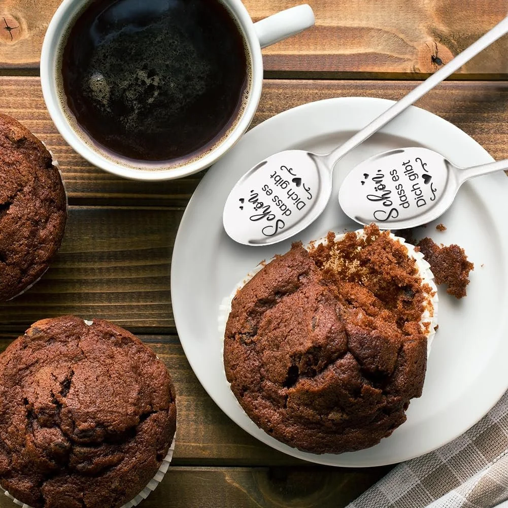 Ложка для кави GLOBLELAND з гравіюванням "Sch"". D., неіржавна сталь, 19 см, фото №7 Ложка для кави GLOBLELAND з гравіюванням "Sch"". D., неіржавна сталь, 19 см, фото №7