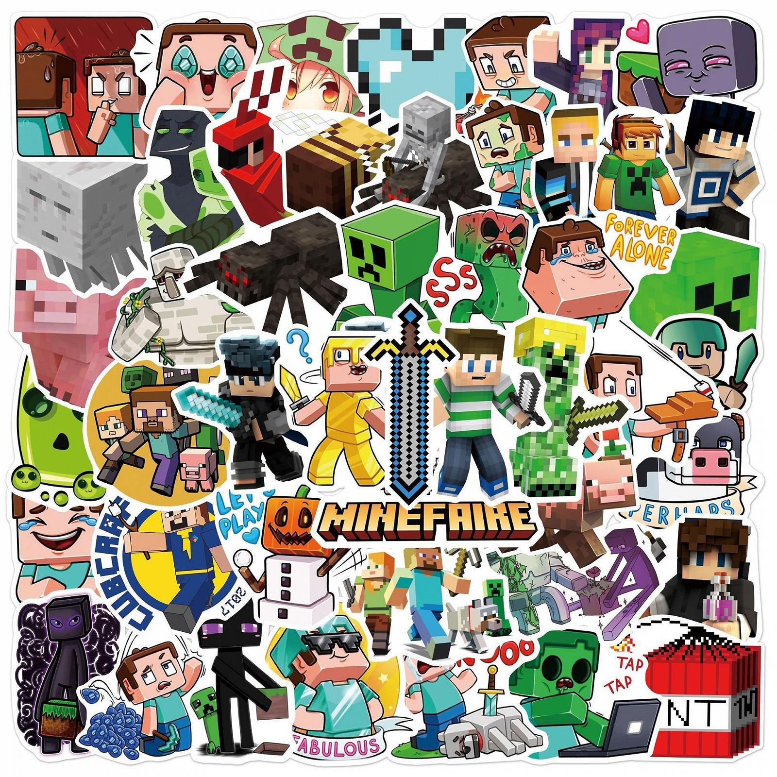 Стикеры Minecraft, набор наклейок 51 шт, фото №6 Стикеры Minecraft, набор наклейок 51 шт, фото №6