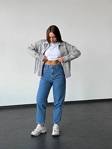 Сорочка жіноча замшева Reload Mohito світло-сірий synthetic.ua - Фото 1