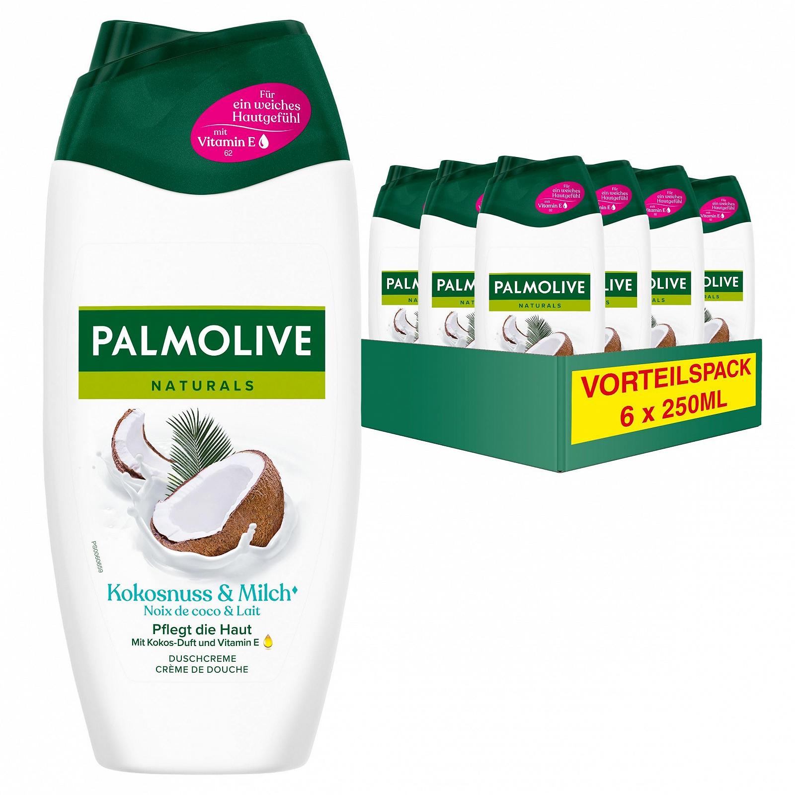 Гель для душу Palmolive Naturals Coconut & Milk 6 x 250 мл, фото №1 Гель для душу Palmolive Naturals Coconut & Milk 6 x 250 мл, фото №1