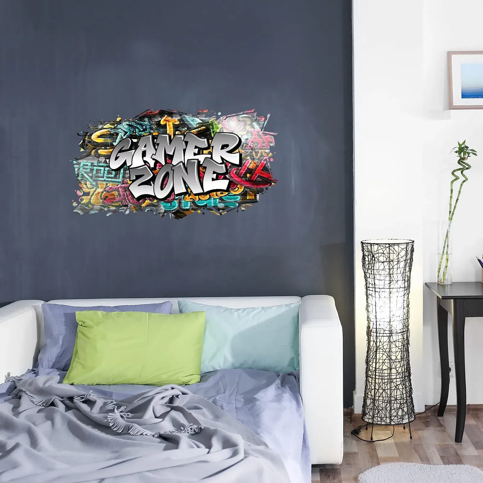 Наклейка на стіну W008 3D Graffiti 07 Sprayer 97 x 53 см, фото №4