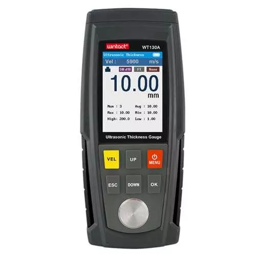 Толщиномер ультразвуковой 1-225мм WINTACT WT100A, фото №1
