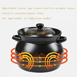 Сотейник керамічний Теракотова каструля Термостійка 6 л synthetic.ua - Фото 1