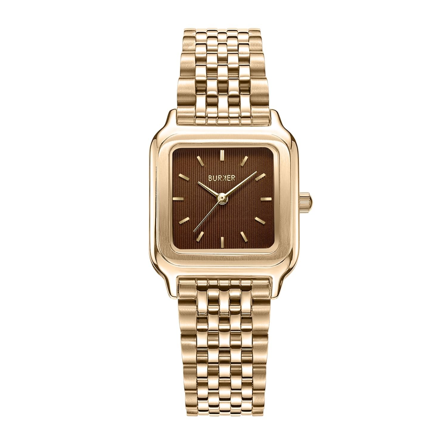 Жіночий годинник BURKER Macy Браслет-ланка Нержавіюча сталь Аналоговий Кварц 3 ATM Водонепроникний, фото №1