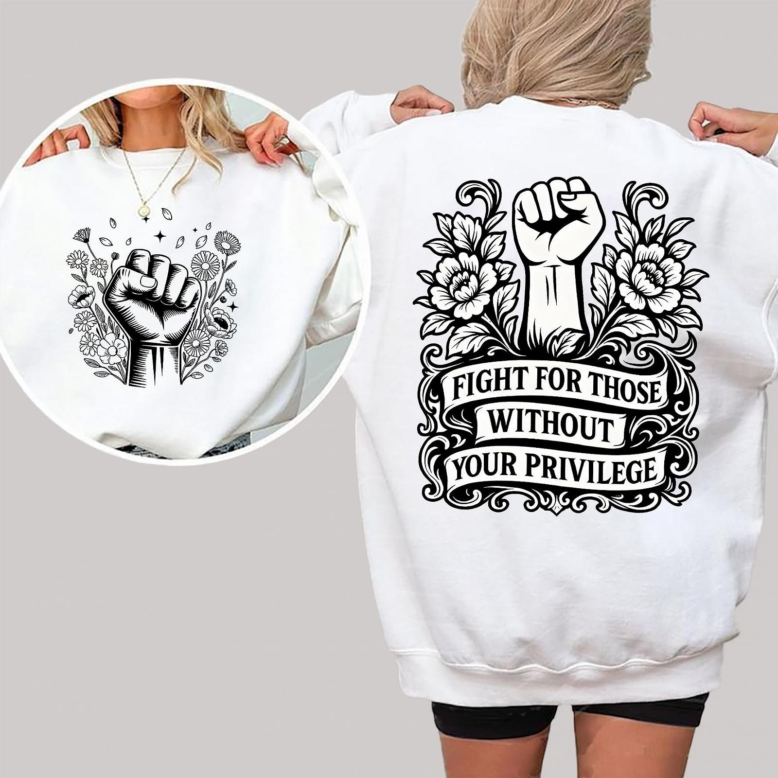 Худи Толстовка Унисекс Fight For Those Without Your Privilege, фото №2