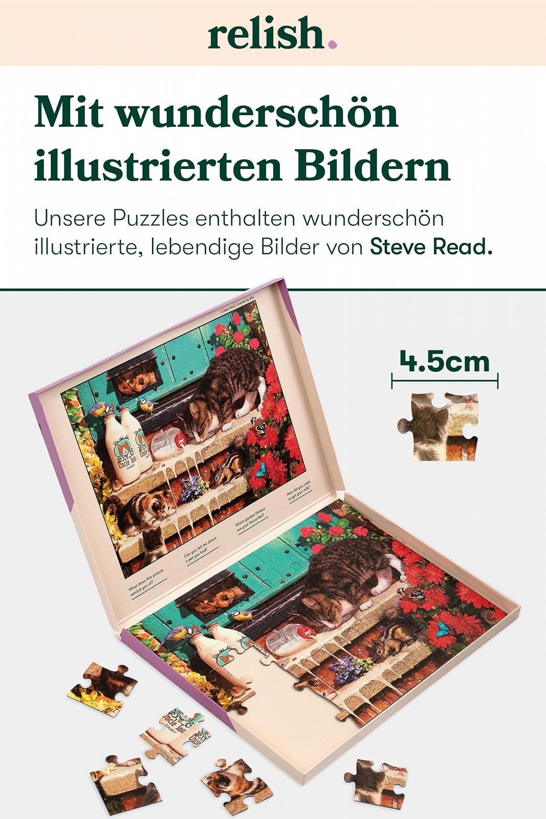 Пазл Relish Котячі вуса 35 деталей для людей з деменцією або хворобою Альцгеймера, фото №4