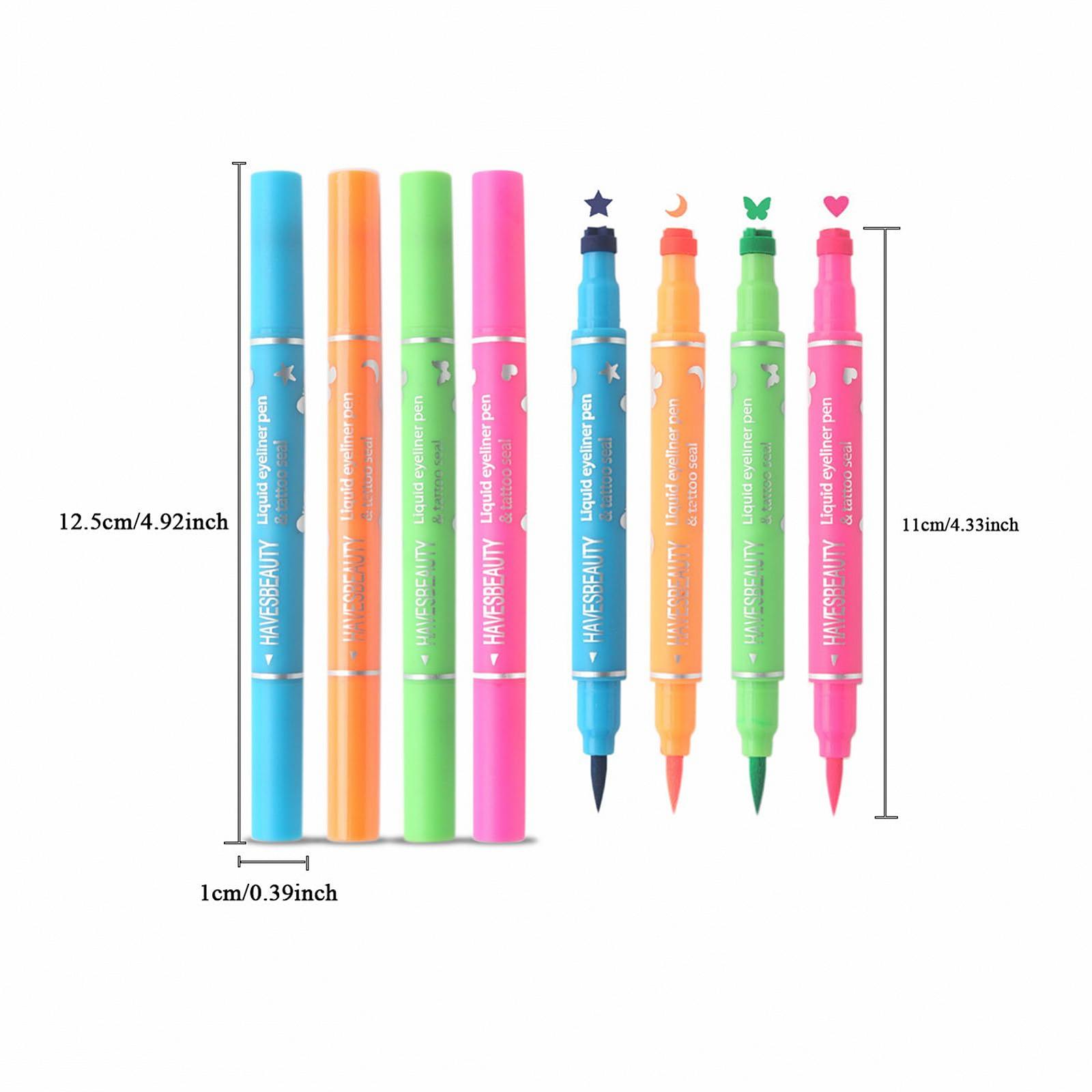 Стілець для очей Eyeliner-Stift Eyeliner-Stempel 4-Кольоровий Двоголовий, фото №6 Стілець для очей Eyeliner-Stift Eyeliner-Stempel 4-Кольоровий Двоголовий, фото №6