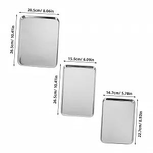 Форми для запікання SHOWERORO 3 шт. прямокутні термостійкі антипригарне покриття нержавіюча сталь synthetic.ua - Фото 1