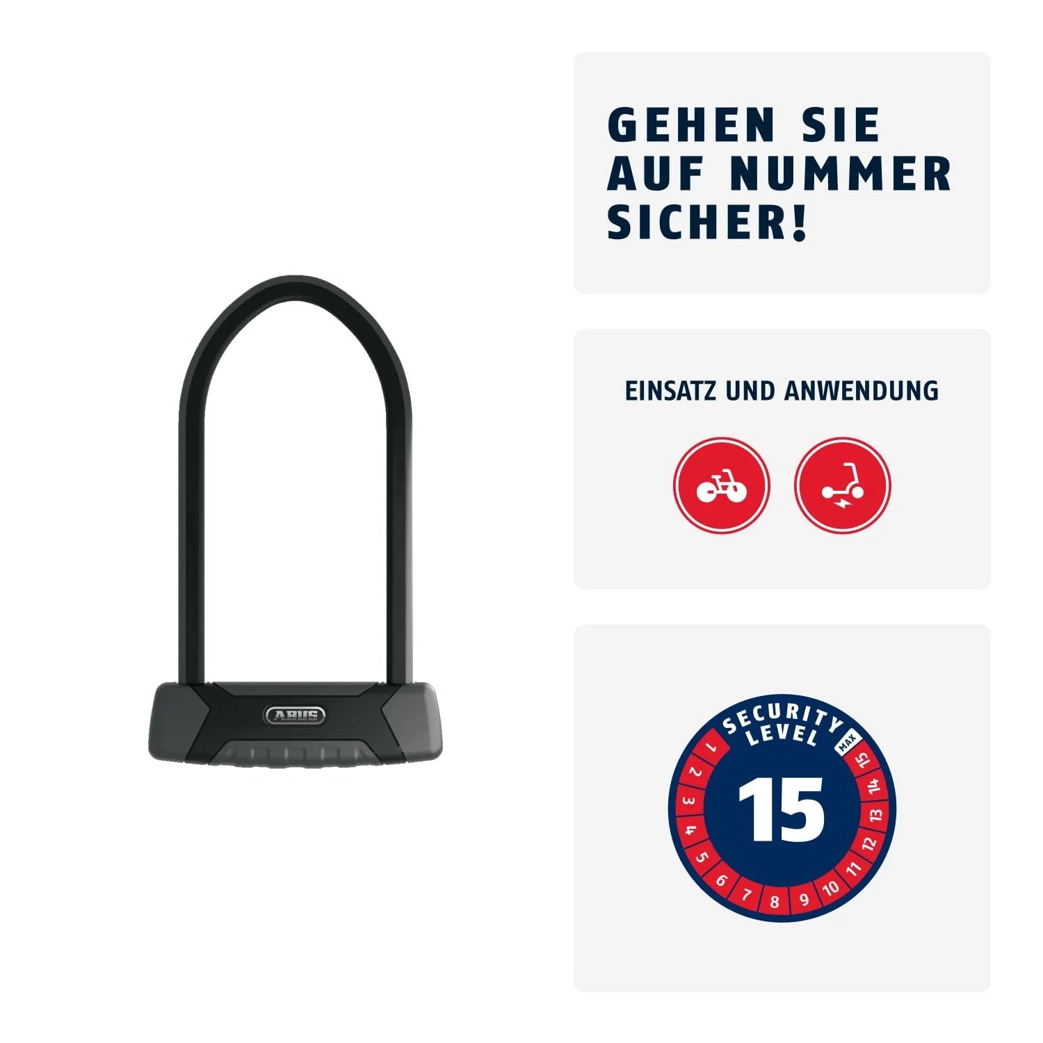 U-подібний замок ABUS Granit XPlus 540 USH Bracket 13 мм, фото №2