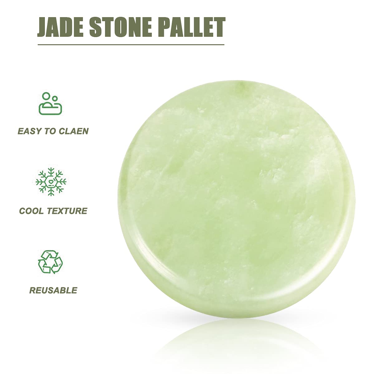 Палета для накладних вій LEBQ Jade Stone 2 шт. 5 см, фото №2