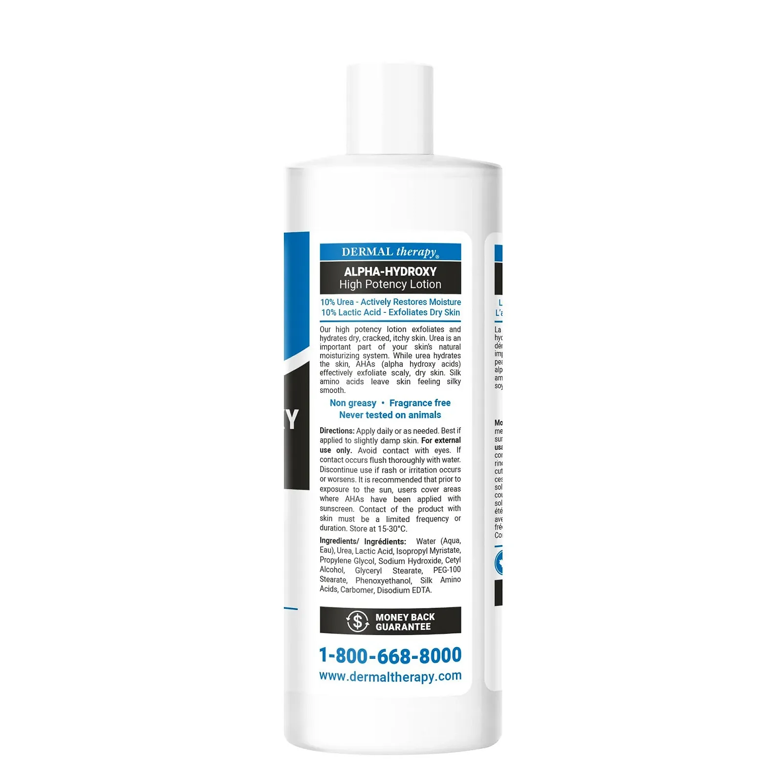 Лосьйон Dermal Therapy Alpha Hydroxy High Potency - Зволожуючий та відлущуючий засіб для сухої шкіри 10% сечовини, фото №3