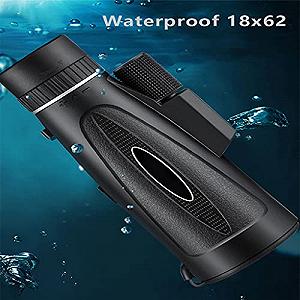 Монокуляр DERBUT 18 x 62 Компактный Водонепроницаемый ED Стекло со штативом и телефонным клипом synthetic.ua - Фото 1