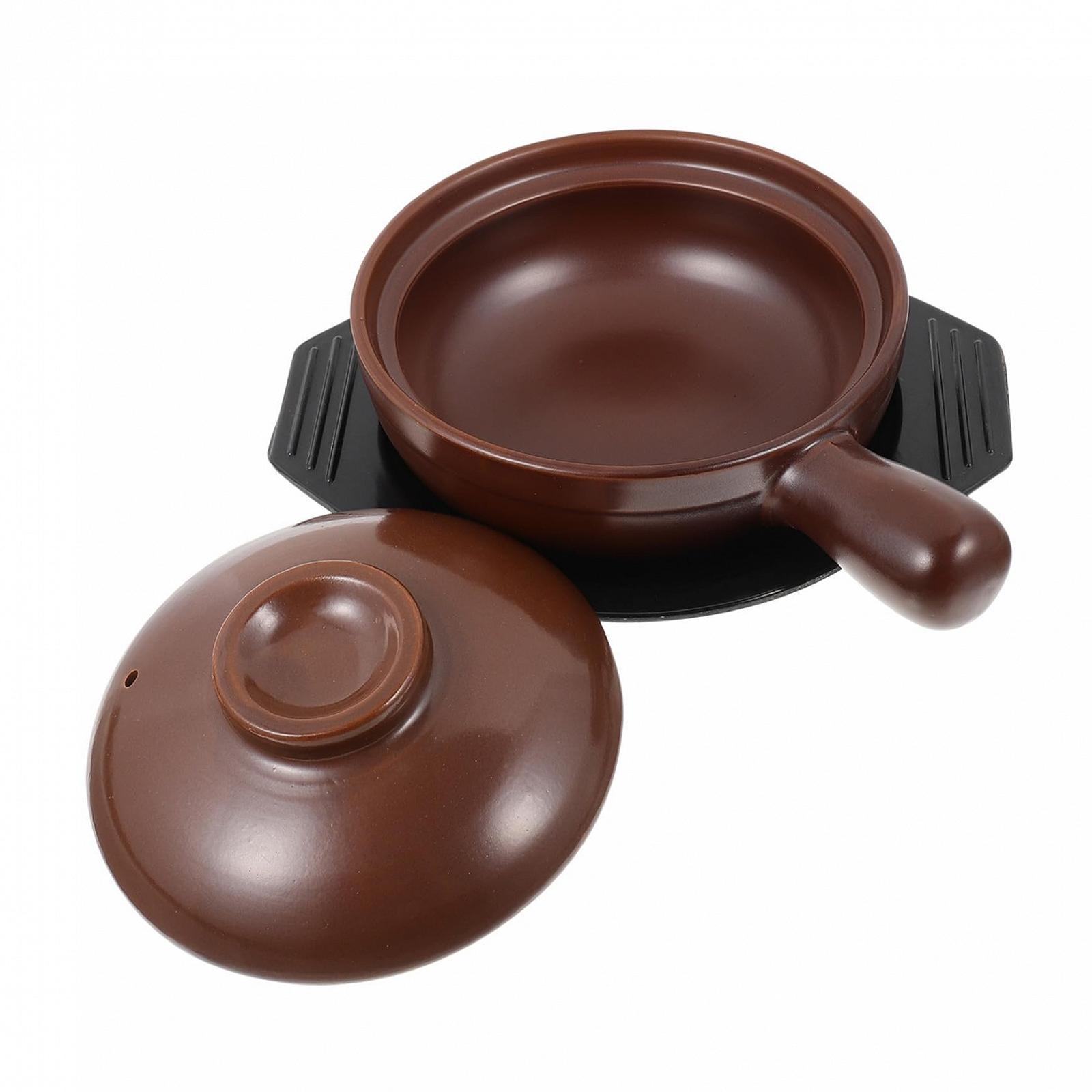 Кастрюля керамическая с крышкой термостойкая, фото №1