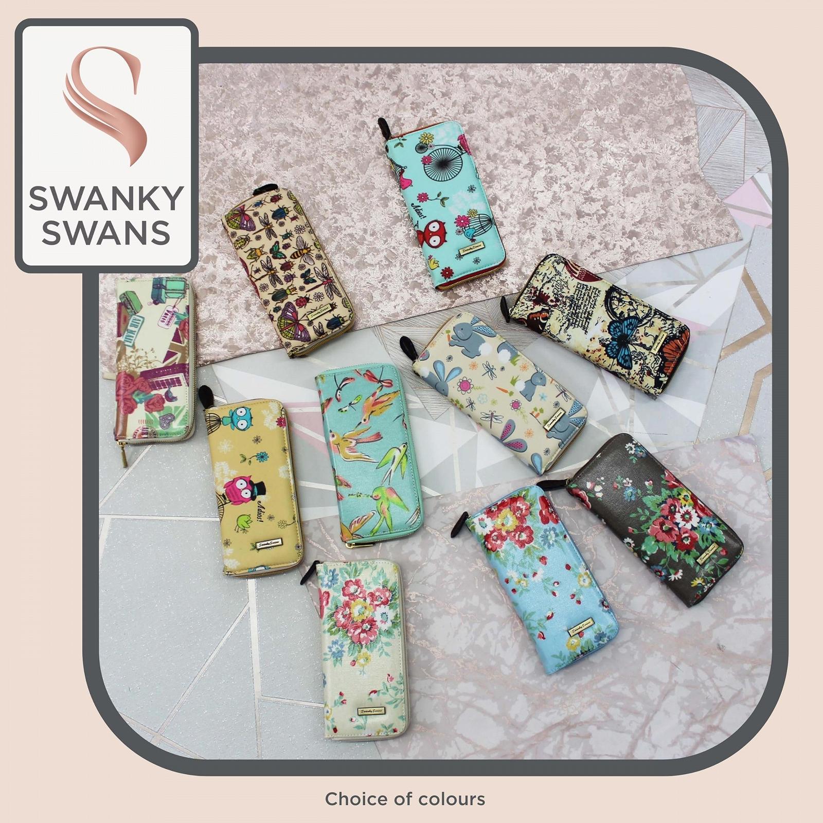 Кошелек SwankySwans Женский Цветочный Жук Кролик Сова Животные Принт Молния Карта Монета Кошелек Подарок, фото №6