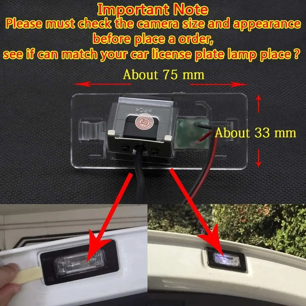 Камера заднього вигляду New Bee QINGTIAN 1466411031 для Audi / HD / 170° / Нічне бачення / IP68 / Чорний, фото №5