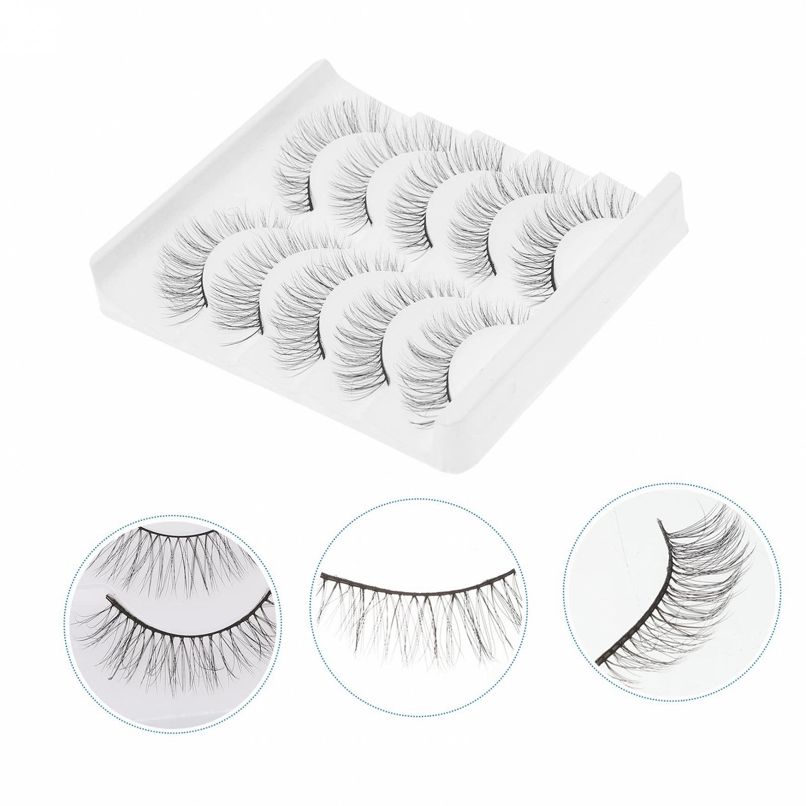 Вії Angoily 20 Пара Короткі Накладні Вії Falsecara Штучний Натуральні 3D Хімічне Волокно, фото №4