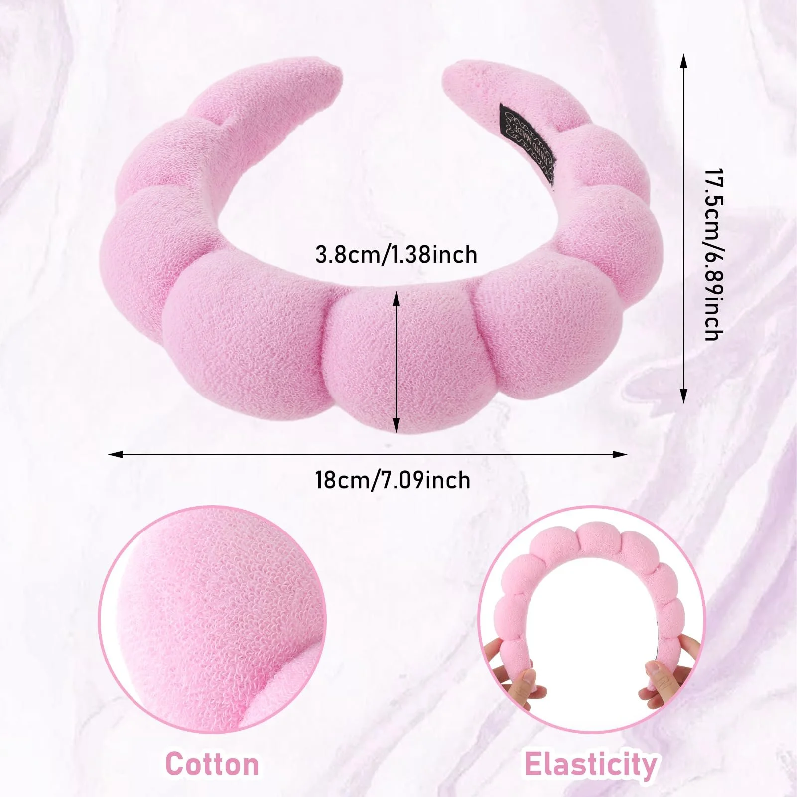 Обруч рожевий та чорний, фото №2