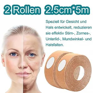 Стрічка для обличчя ліфтингова, стрічка для фейсліфтингу, 2 рулони synthetic.ua - Фото 1