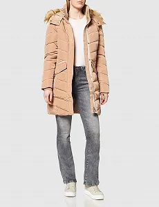 Парка TOM TAILOR из переработанного полиэстера стеганая женская synthetic.ua - Фото 1