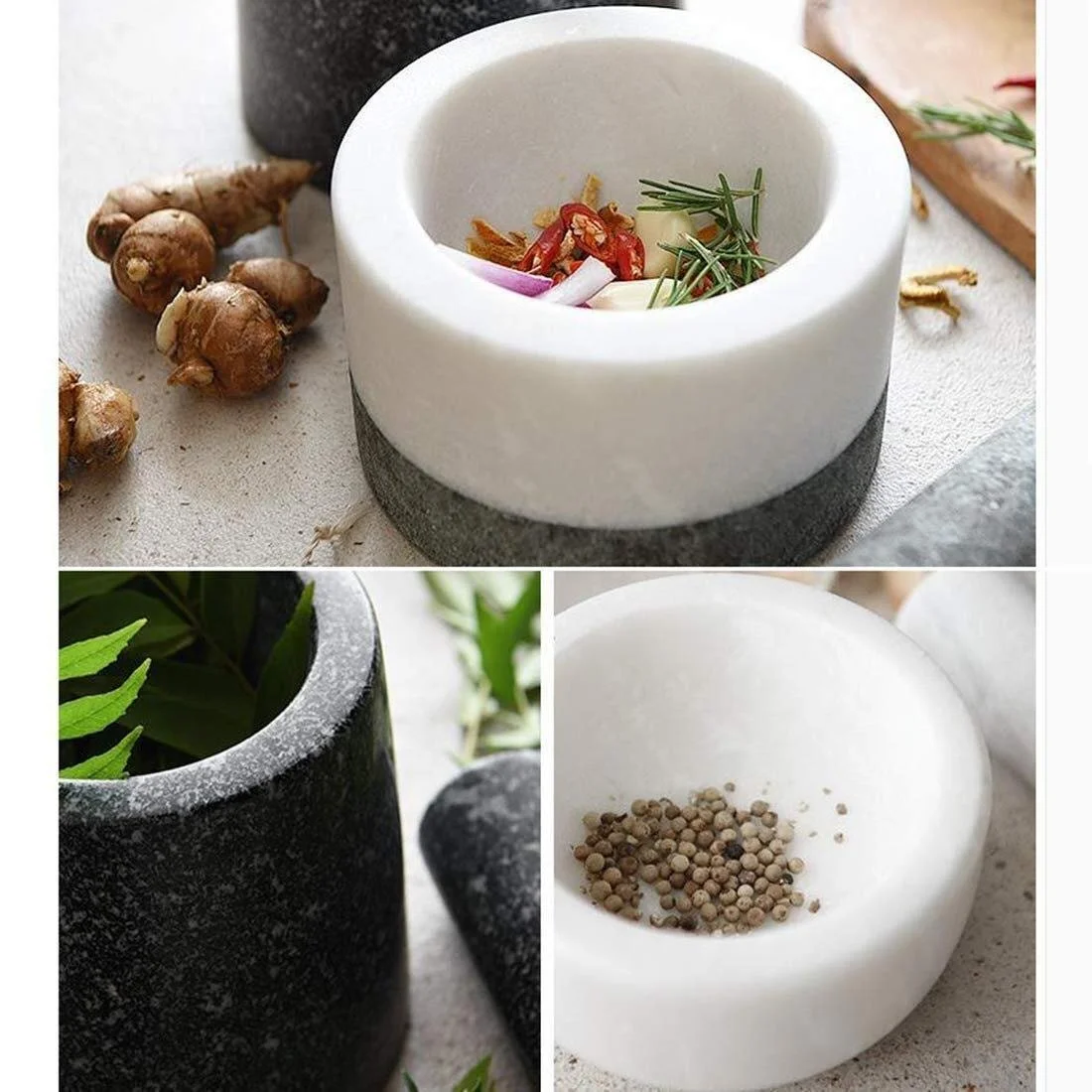 Ступка с пестиком Granite Набор из натурального камня, фото №7