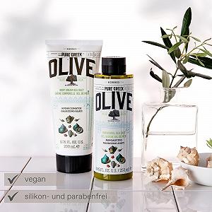 Гель для душа KORRES Olive Sea Salt увлажняющий 250 мл synthetic.ua - Фото 1