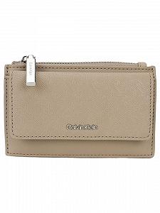 Картхолдер Calvin Klein Ck Must Zip Flap Cardholder_Mono K60k612949 Коричневый (Crockery) - Фото 1