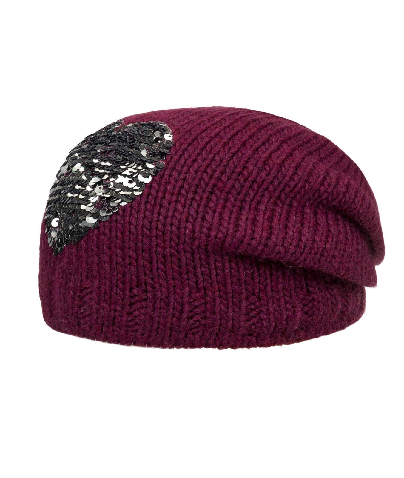 Шапка с помпоном Döll для девочек, вязаная, двухсторонняя с пайетками, фото №1 Шапка с помпоном Döll для девочек, вязаная, двухсторонняя с пайетками, фото №1