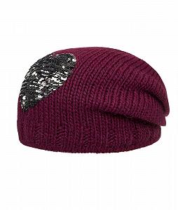 Шапка с помпоном Döll для девочек, вязаная, двухсторонняя с пайетками - Фото 1