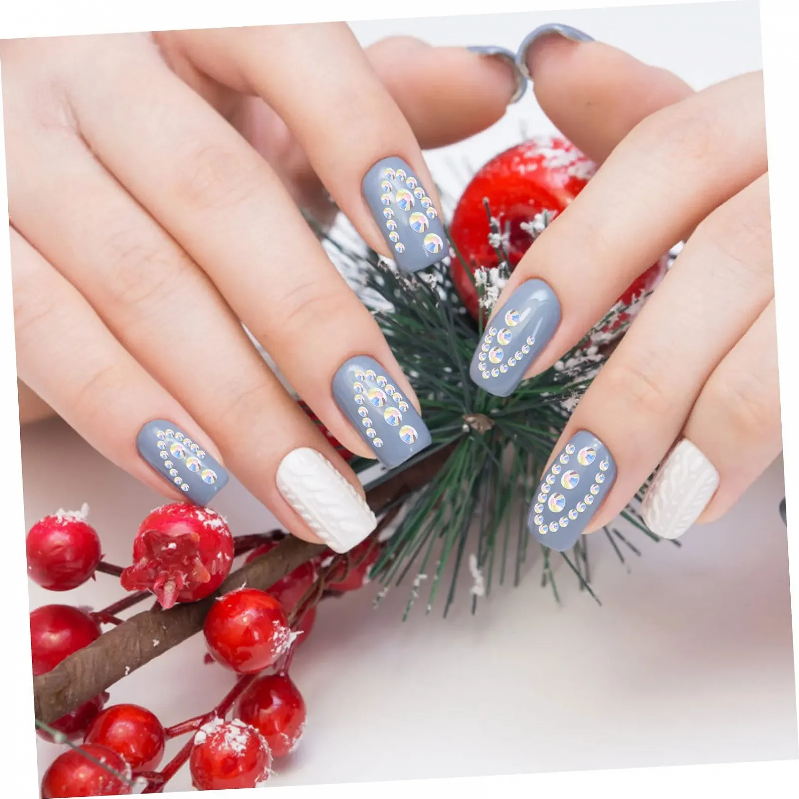 Стрази для нігтів Beavorty плоскі, DIY прикраси, підходять для початківців, для натуральних і штучних нігтів, фото №8