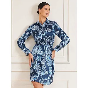 Женское платье-рубашка GUESS by Marciano Midnight Botanicals Синий - 42 - Фото 1