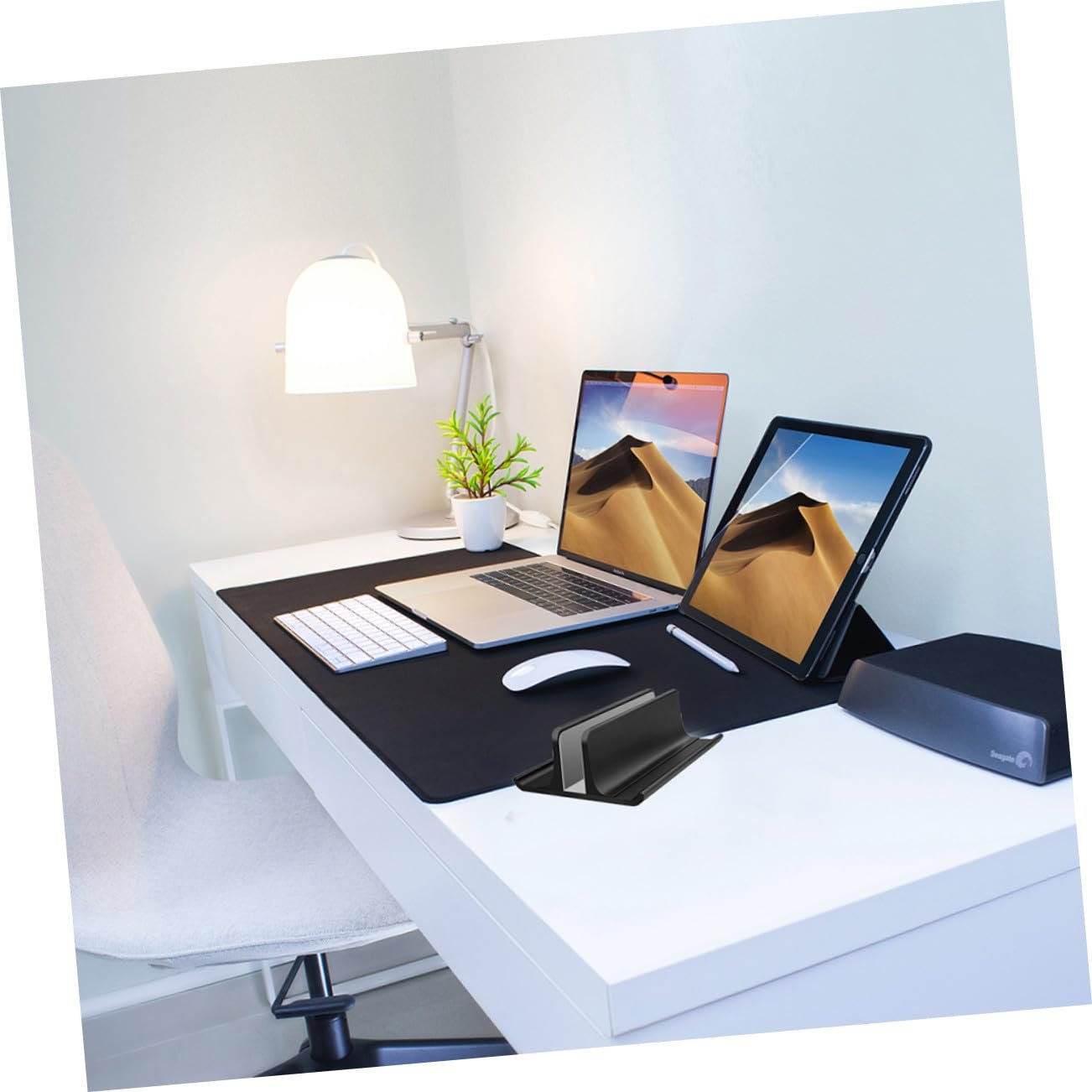 Подставка Вертикальная Tofficu Алюминиевый сплав Регулируемая Подставка-радиатор для ноутбука с нескользящей силиконовой накладкой, фото №5