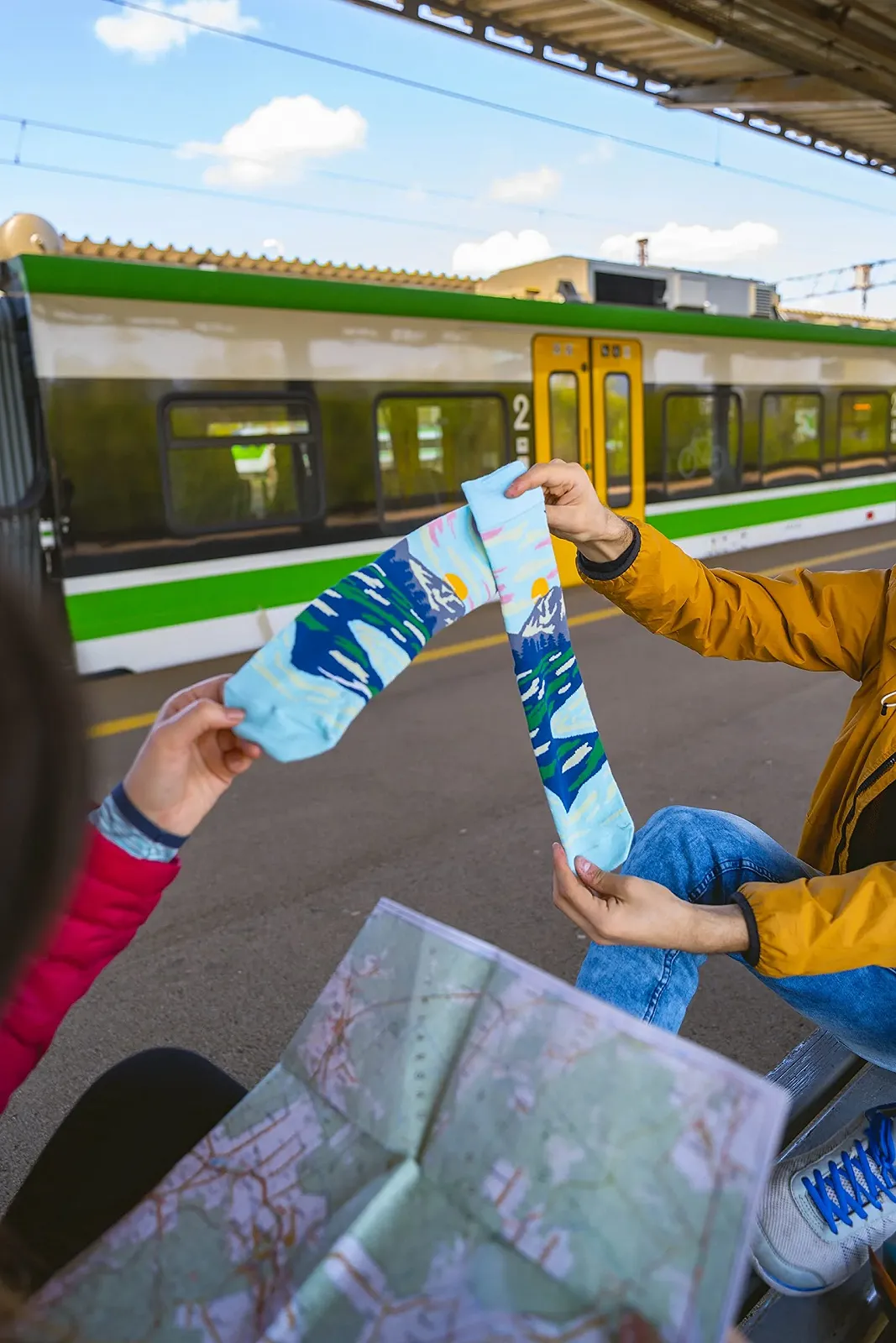 Шкарпетки Унісекс Кольорові Rainbow Socks Mountain Hut - 1 пара, фото №6 Шкарпетки Унісекс Кольорові Rainbow Socks Mountain Hut - 1 пара, фото №6