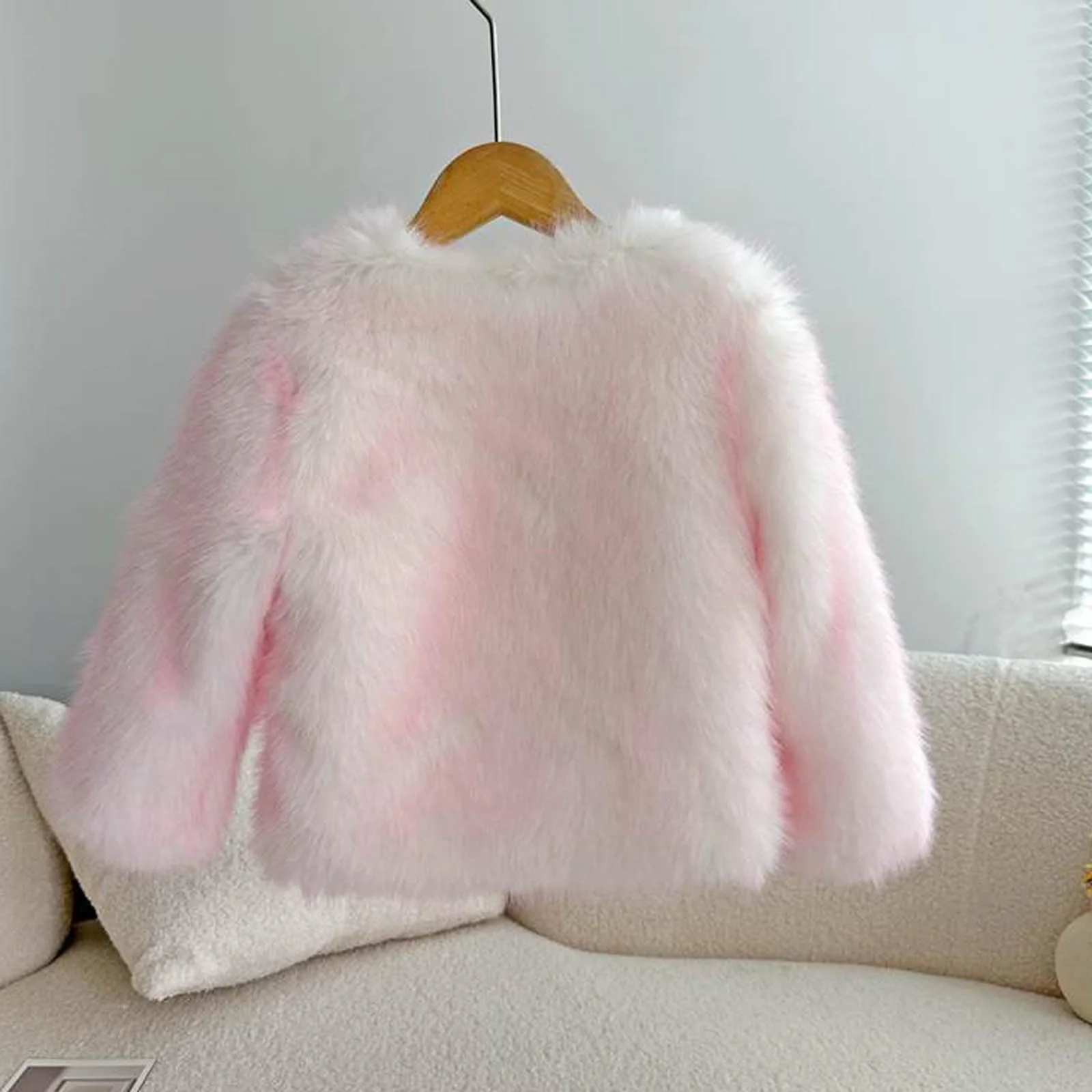 Флисовая куртка для девочек Generisch Зимняя куртка Teddy Fleece Теплая уютная куртка Teddy с круглым вырезом Повседневное флисовое пальто Куртка на флисовой подкладке Детская плюшевая куртка Модная детская куртка, фото №4