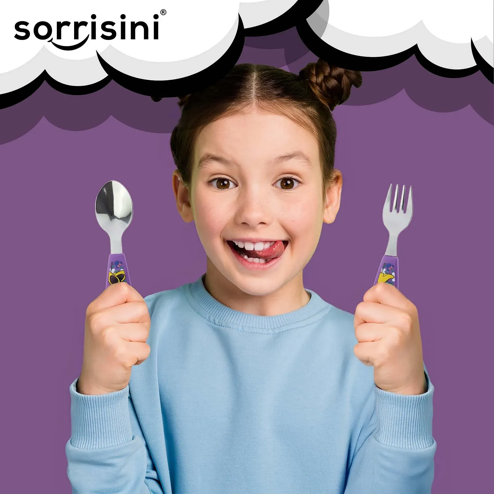 Набор детской посуды Sorrisini, 3 предмета, фото №5 Набор детской посуды Sorrisini, 3 предмета, фото №5