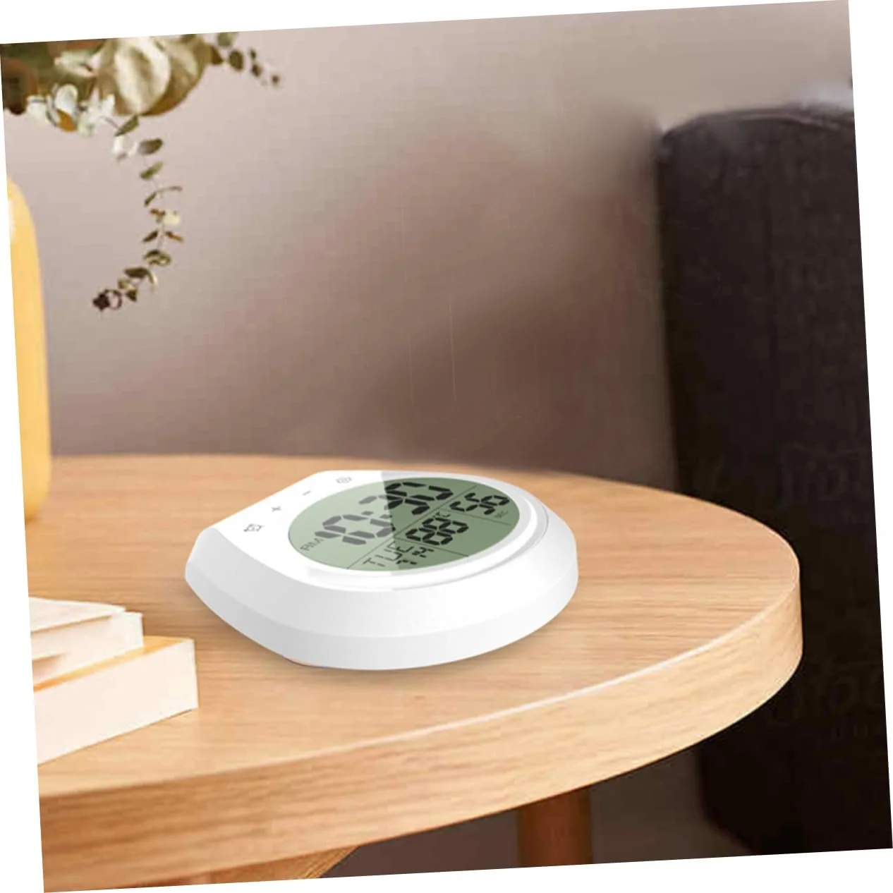 Цифровий настінний годинник FUNOMOCYA з термометром для кухні, підвісний для ванної кімнати, фото №3