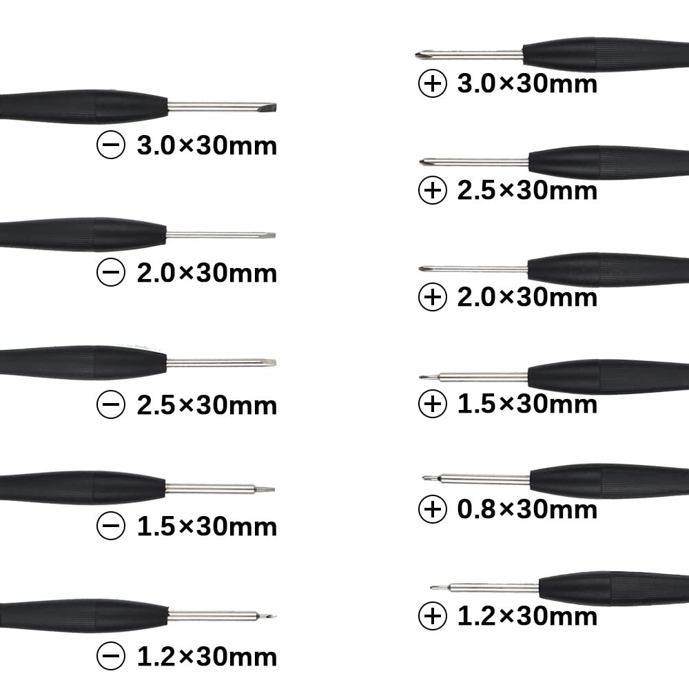 Набір Mini Викруток 15 Штук Включає 11 Годинникових Викруток 2 Пінцети 1 Магнітайзер і Коробка для Зберігання, фото №2