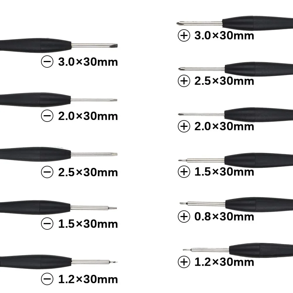 Набор Mini Отвёрток 15 Штук Включает 11 Часовых Отвёрток 2 Пинцета 1 Магнитизатор и Коробка для Хранения Мелкие Отвёртки для PS4 Очков Компьютера Часов Мобильного Телефона, фото №2