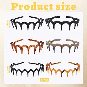 Жіночі обручі для волосся, Набір з 6 synthetic.ua - Фото 1